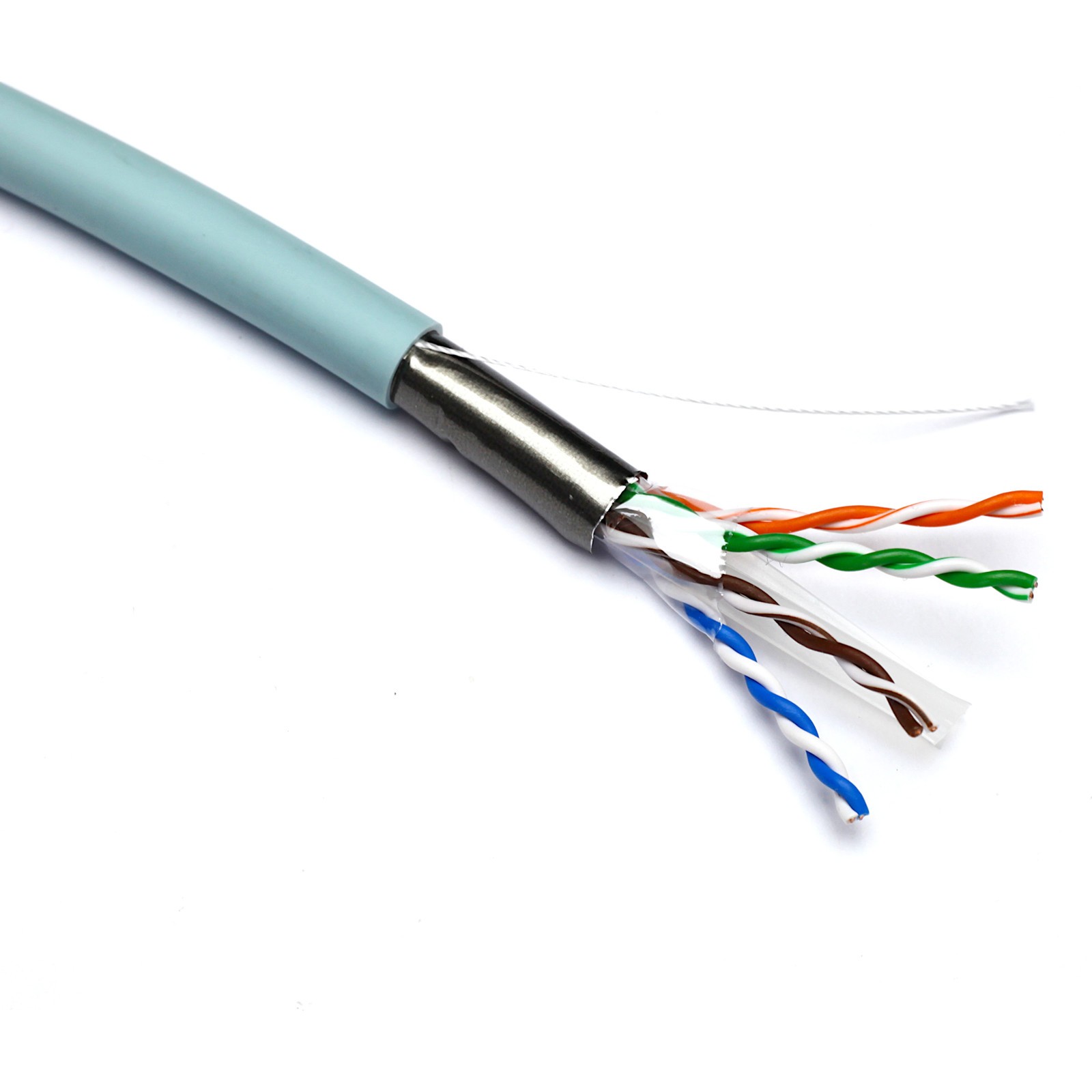 Bobina cable Cat6A UTP LSZH color azul CPR B2ca diámetro reducido (500 mts) Excel: 190-219