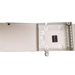 Caja terminal mural vacía OTB 8 SC's SIMPLEX/8 LC's QUAD (200x140x30). Ref: 0603-410208