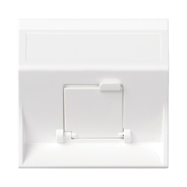 Placa inclinada SIMON 500 para 1 adaptador MD con guardapolvo. Simon: 50000081-030