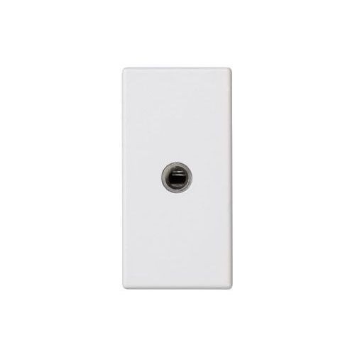 Placa K45 1/2 mecanismo con 1 conector Mini-Jack stéreo, conexión mediante tornillo. Simon: K123B-9