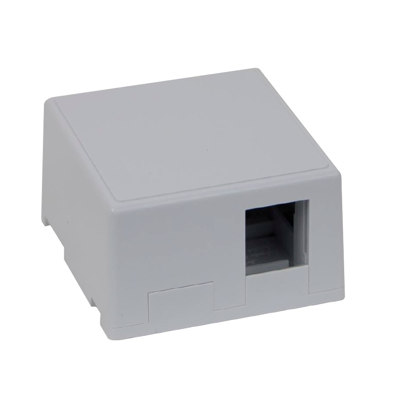 Roseta de superficie para 1 o 2 conectores RJ45 Keystone